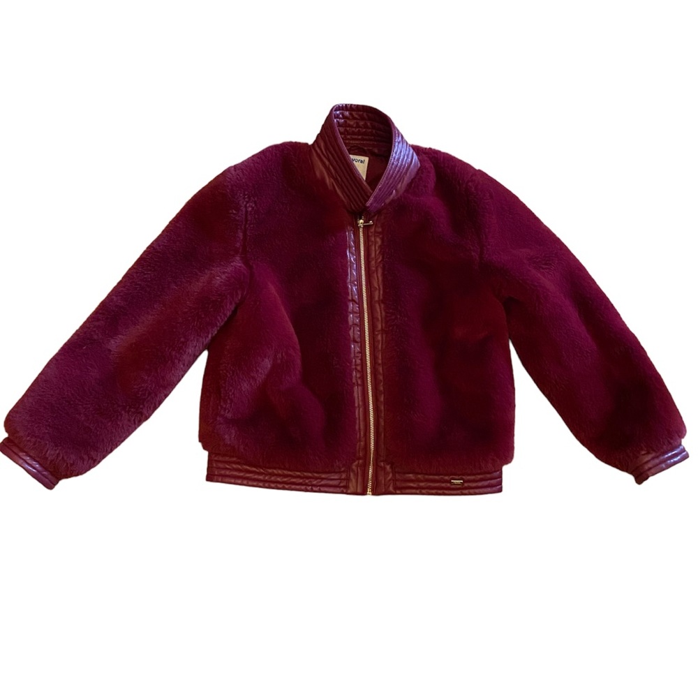 Faux fur kid jacket